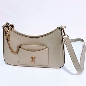 J.ESTINA VAGO SM Crossbody Taupe Shoulder Bag-Gold Accents -JHNCHE2BF840TP010